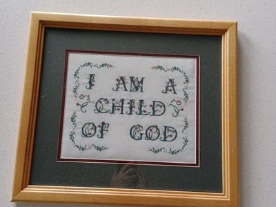 I am a child of God embroidery