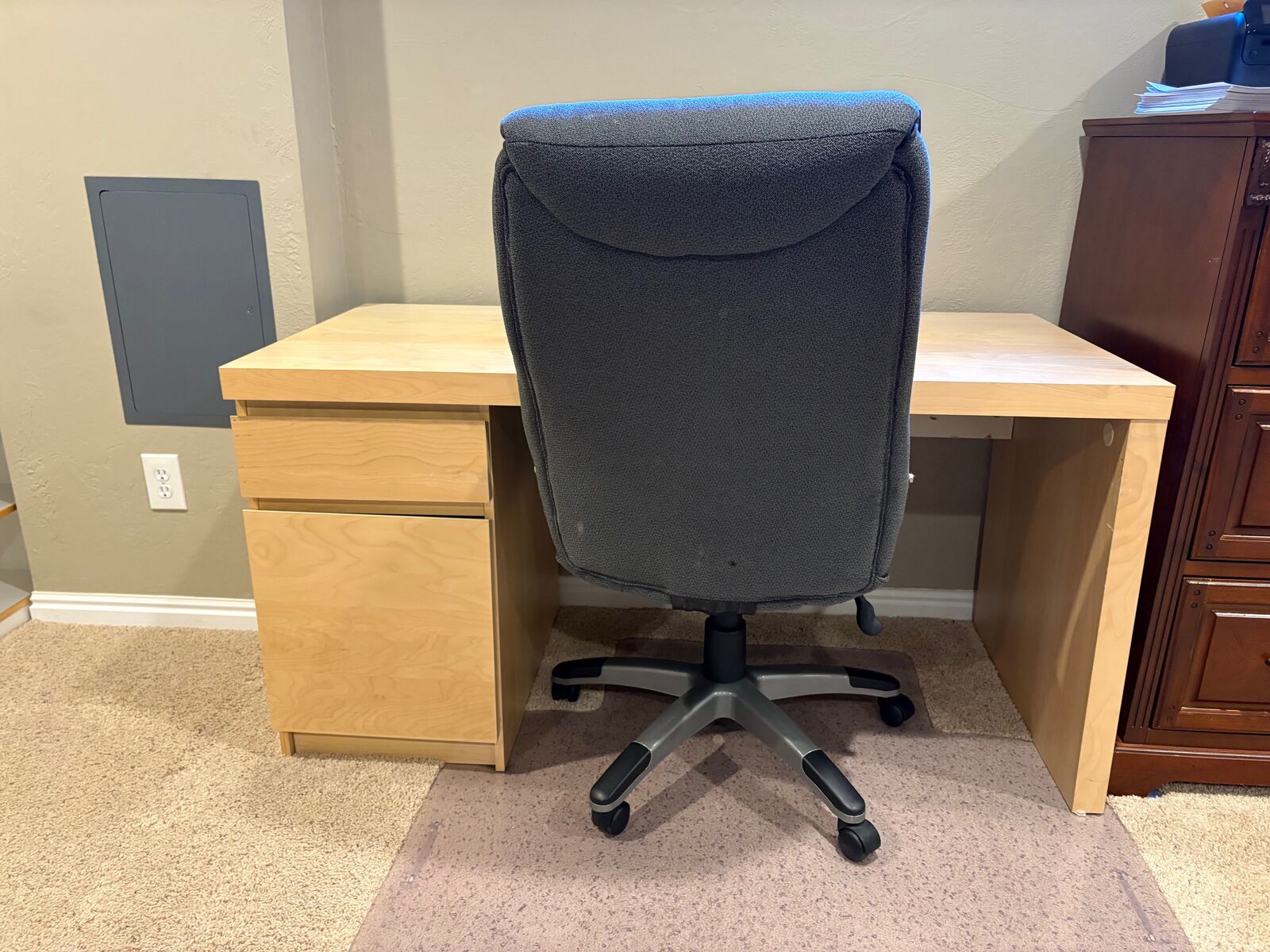 Desk with chair