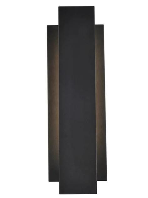 LIVING DISTRICT RAINE LDOD4005BK 17" OUTDOOR WALL LIGHT SCONCE-BLACK-NEW IN BOX!!!