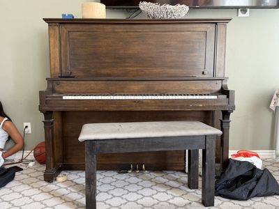 Upright Piano: Will pay $50 for you to come pick this up!