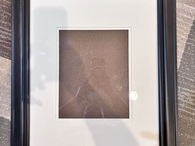 Black Picture Frame with White Mat -