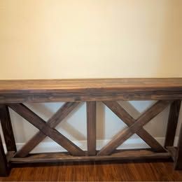 Custom Made Solid Wood Rustic Console / Sofa Table – 70”