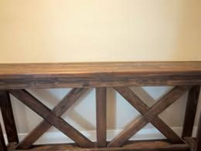 Custom Made Solid Wood Rustic Console / Sofa Table – 70”