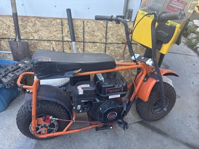 Orange Predator 212cc Mini Bike - Runs, Minor Wear