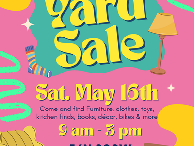 Yard sale this Saturday in Providence