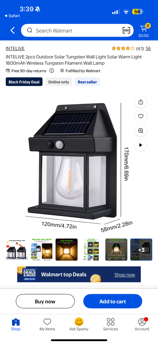 Outdoor motion sensor lights (pack of 5)