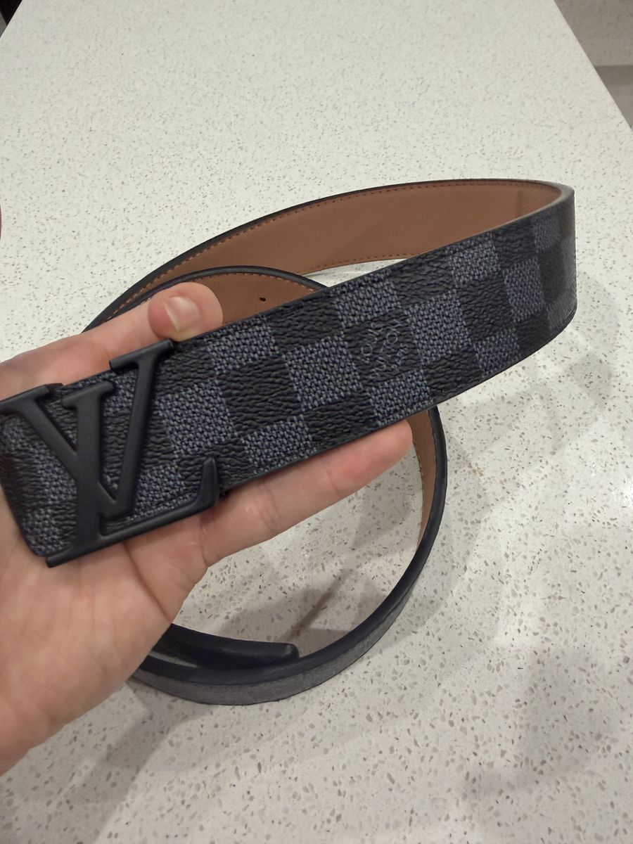 Black LV belt