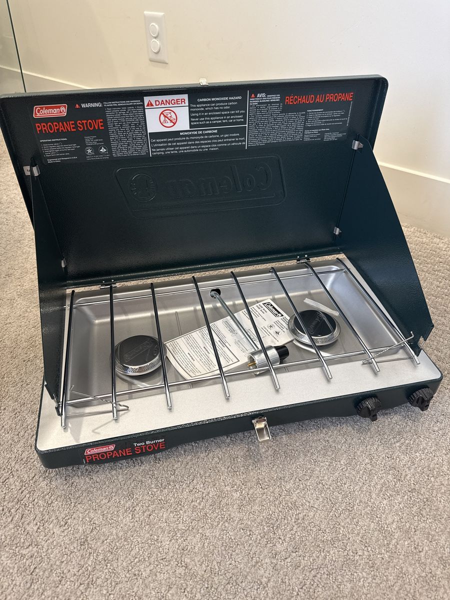 New Coleman Classic 2-Burner Propane Camping Stove