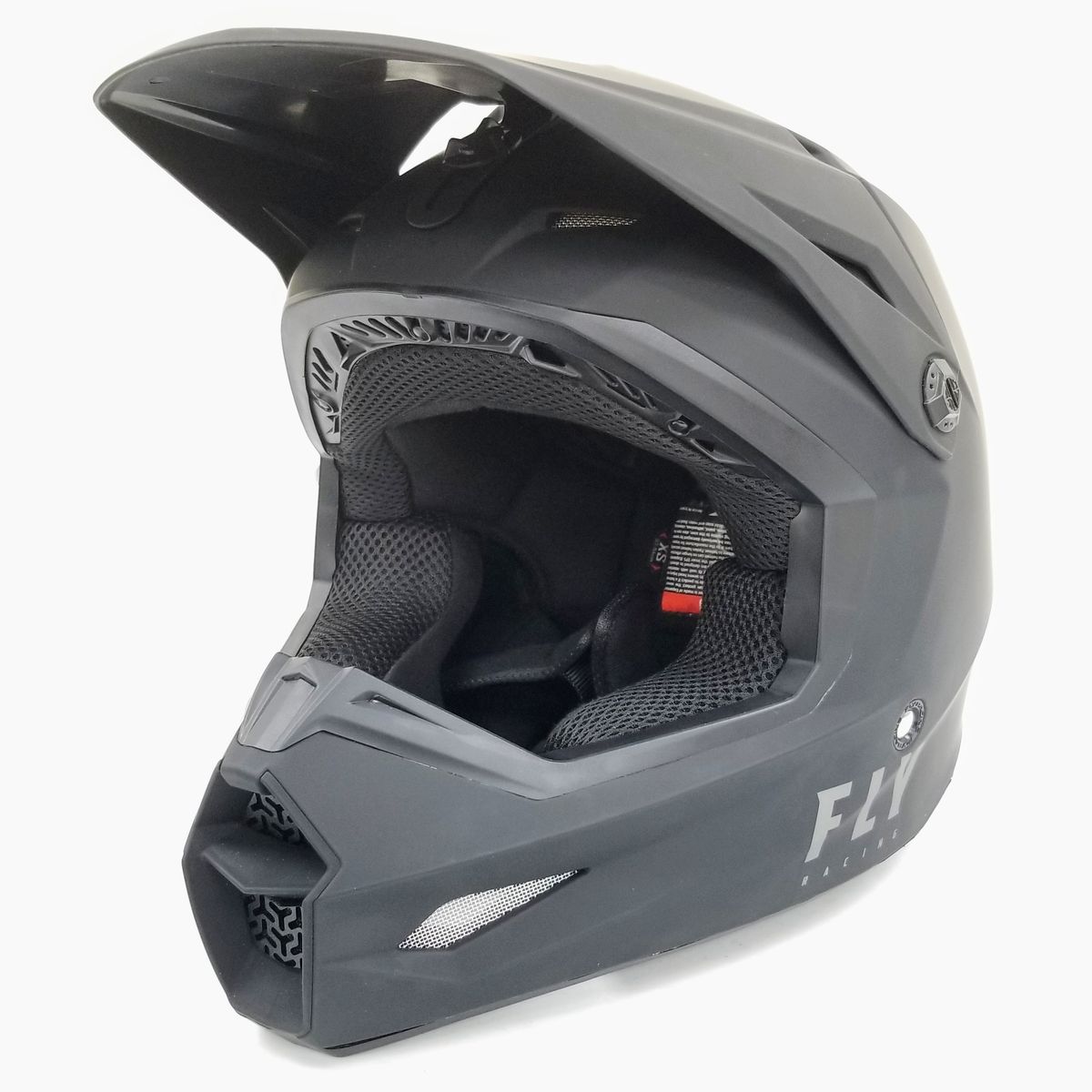 Fly Racing Kinetic Lite Helmet Solid Matte Black, X-Small (73-3473XS-L-R1-S4)