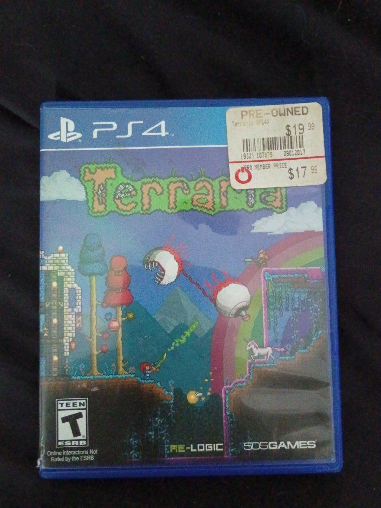 Terraria PS4 505 Games Action-Adventure Sandbox Game Pre-Owned Teen Rated