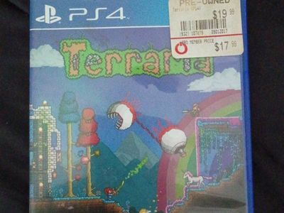 Terraria PS4 505 Games Action-Adventure Sandbox Game Pre-Owned Teen Rated