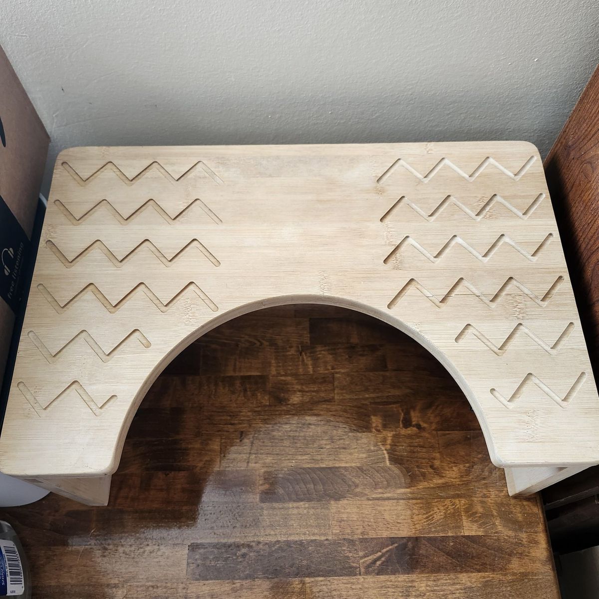 Folding Bamboo Toilet Step Stool (Squatty Potty)