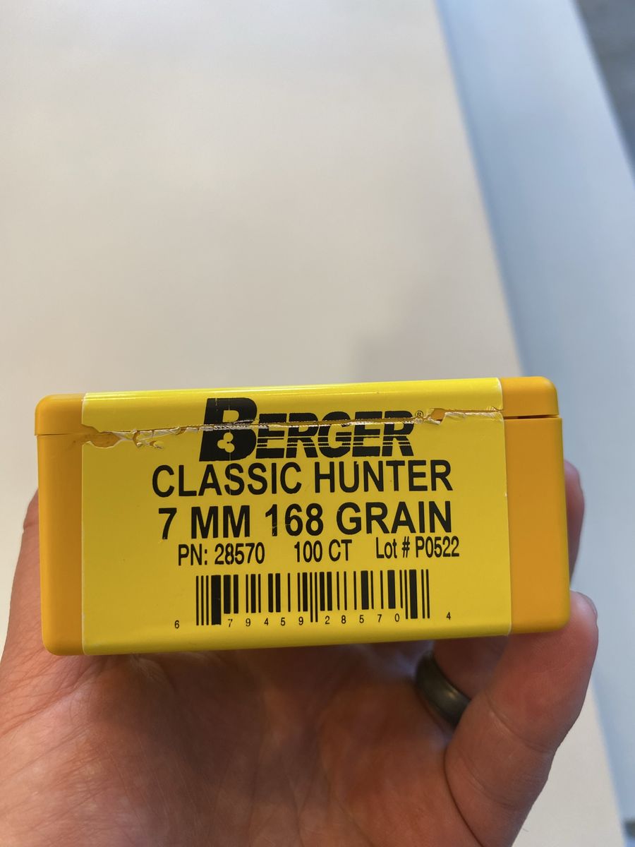 Berger Classic Hunter 7MM 168 grain