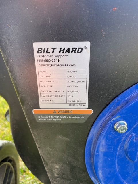 Bilt-Hard Chipper/Shredder Model TRA-0401