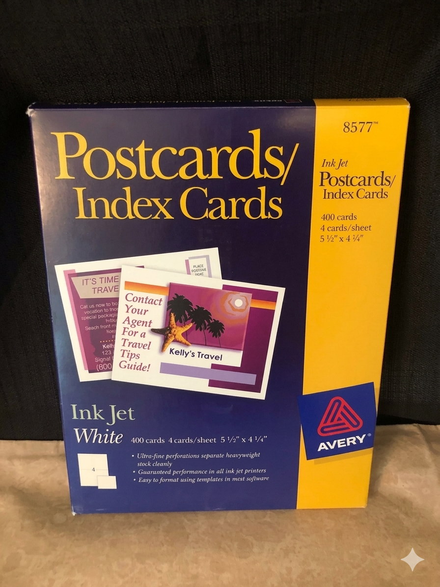Postcard/Index Cards - New, Full Box