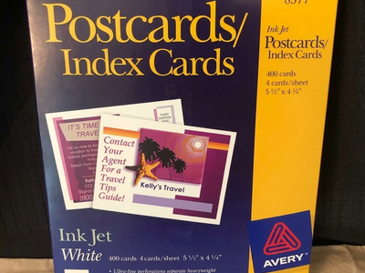 Postcard/Index Cards - New, Full Box