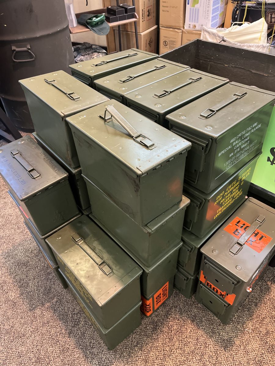 .50 Cal Ammo Cans Sale! $10 Each Can! Huge Sale @ "Unite" South Town Mall In Sandy
