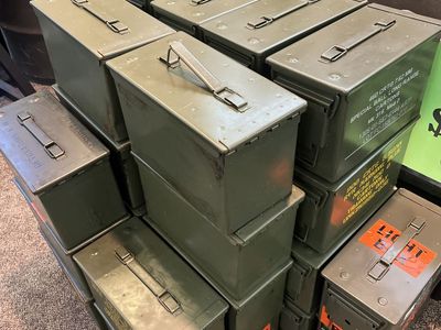 .50 Cal Ammo Cans Sale! $10 Each Can! Huge Sale @ "Unite" South Town Mall In Sandy