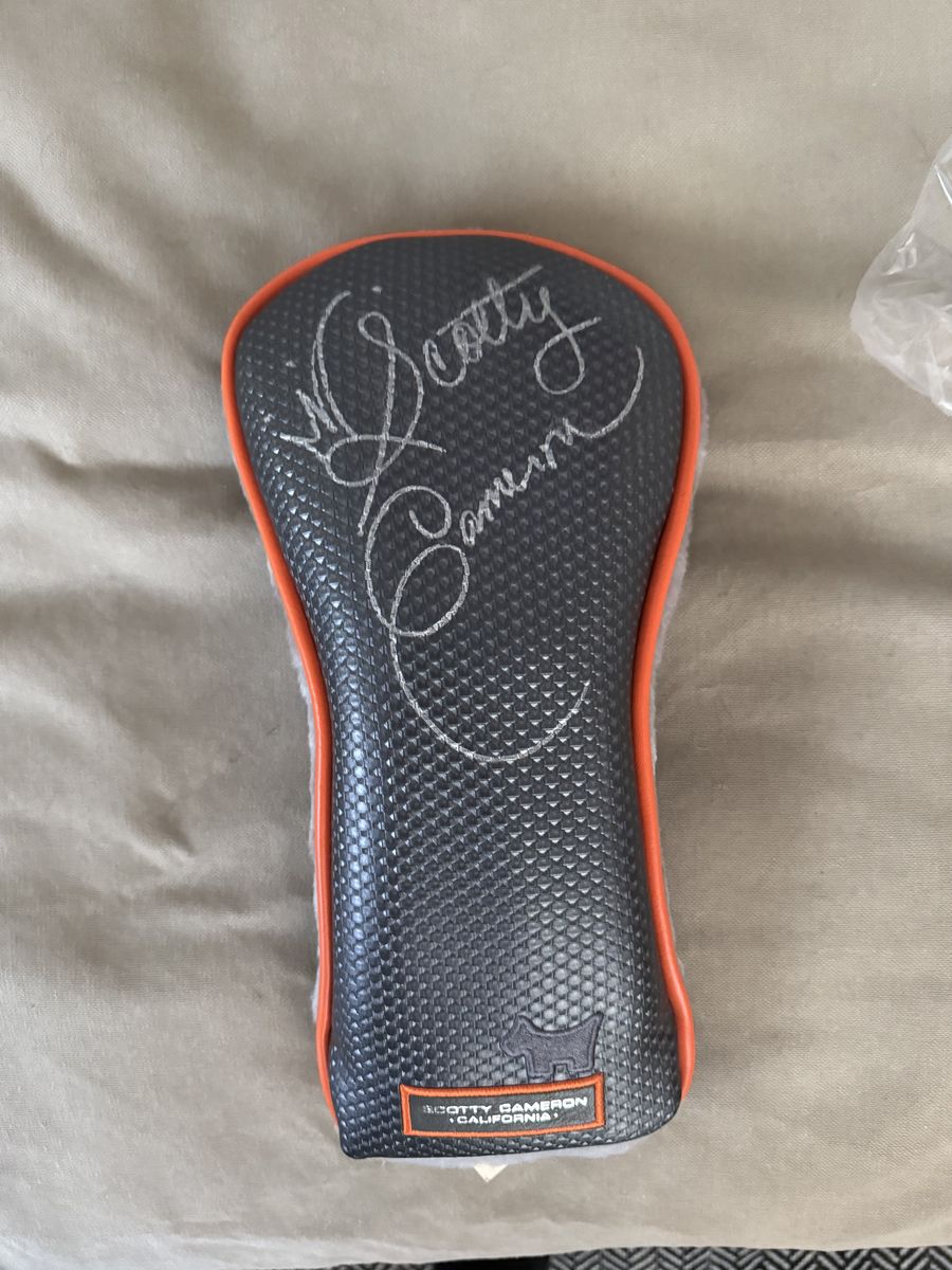 New Scotty Cameron Signed Driver Head Cover