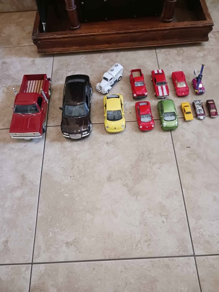 13 Diecast Metal Cars