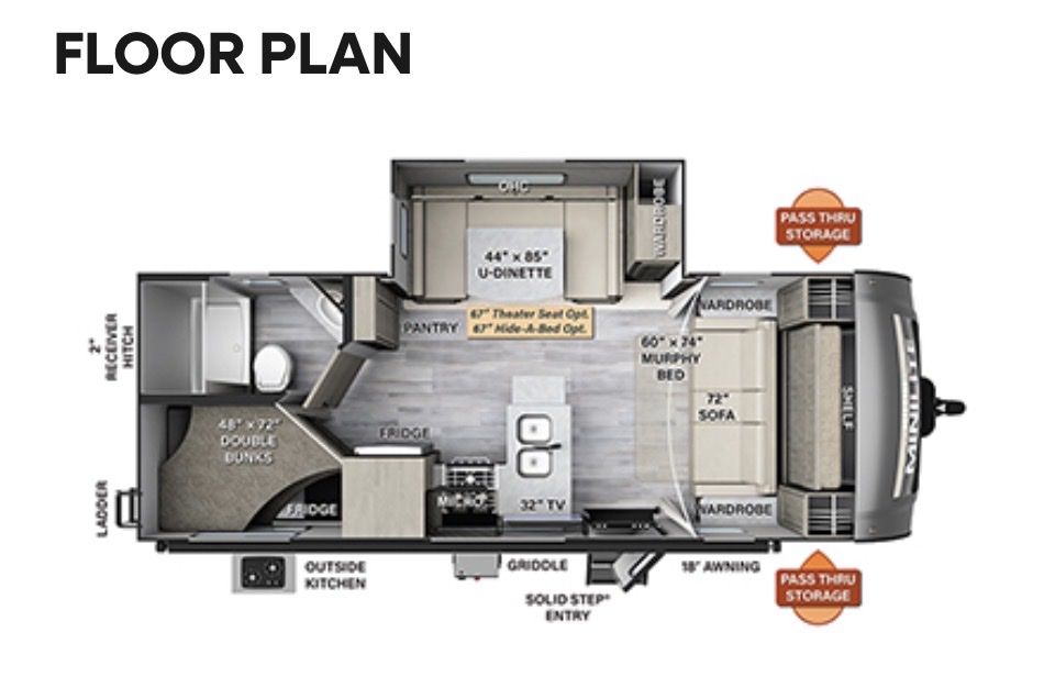 Forest River Rockwood Minilite 2509S Bunk