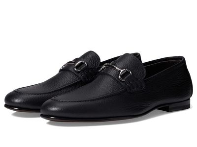 To Boot New York Adam Derrick Primo Black Pebble Grain Leather Bit Loafers Men's 10.5