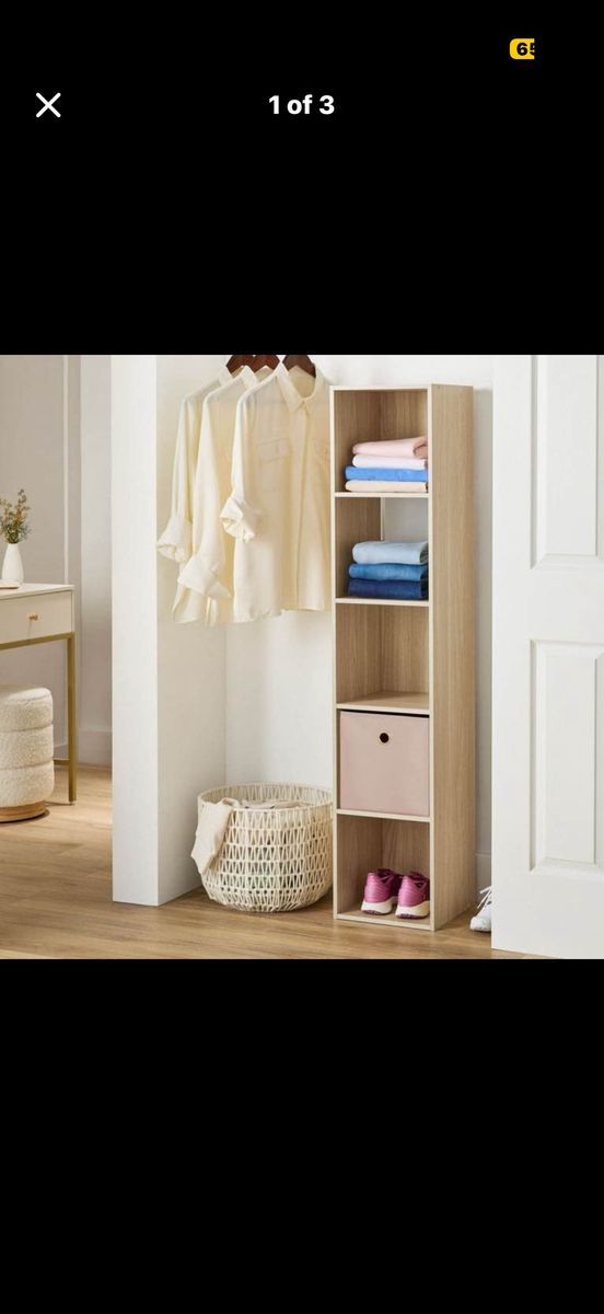 Brand New Mainstays 5-Cube Organizer