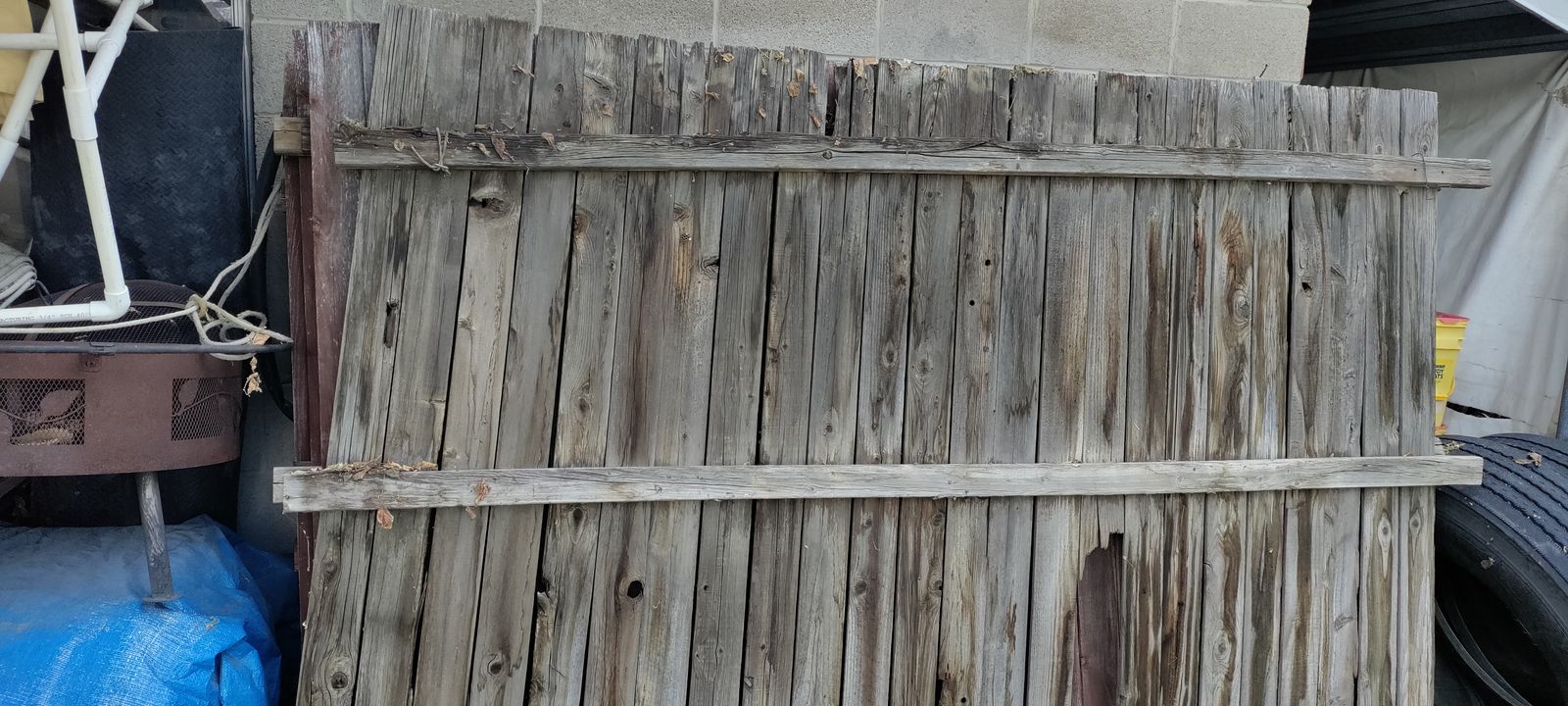 Cedar slatted panels