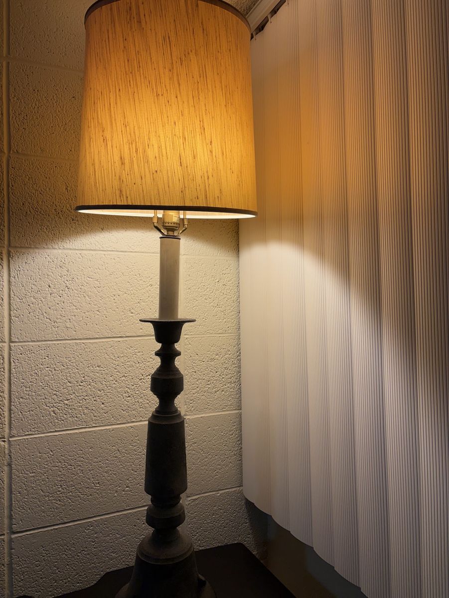 Cool, TALL, Cement-Cast Lamp