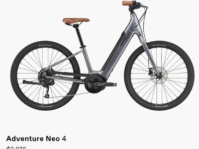 E-Bike Cannondale Adventure Neo 4 Electric Bike
