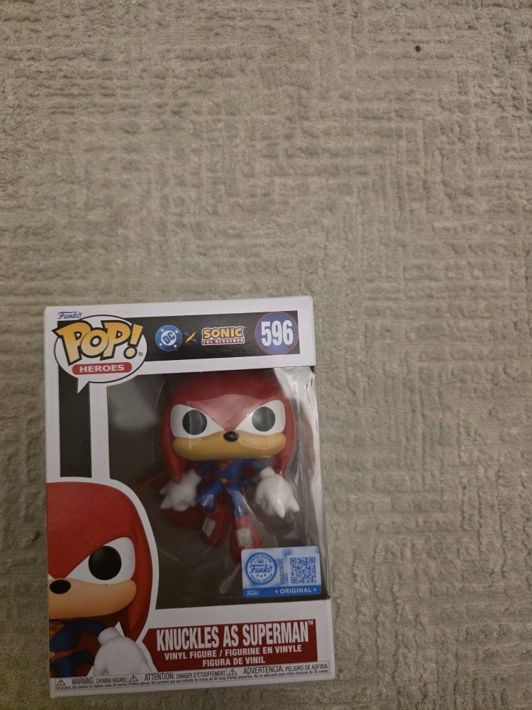 Knuckles as superman funko pop