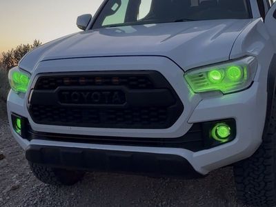 Tacoma custom LED headlights and fog lights