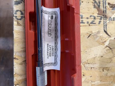 Pittsburgh 1/4 in. Drive Click Torque Wrench - Chrome Finish, Limited Lifetime Warranty