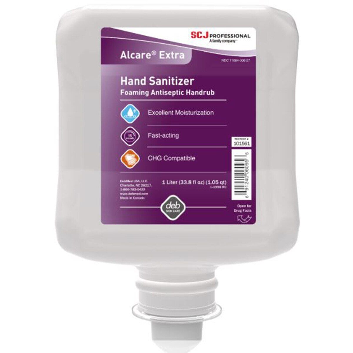 SC Johnson Alcare Extra Foaming Hand Sanitizer 1,000ML Dispenser Refill Bottle, 5 Count