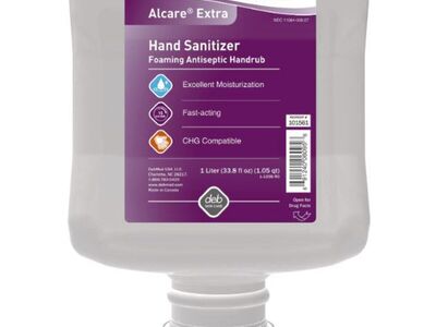SC Johnson Alcare Extra Foaming Hand Sanitizer 1,000ML Dispenser Refill Bottle, 5 Count