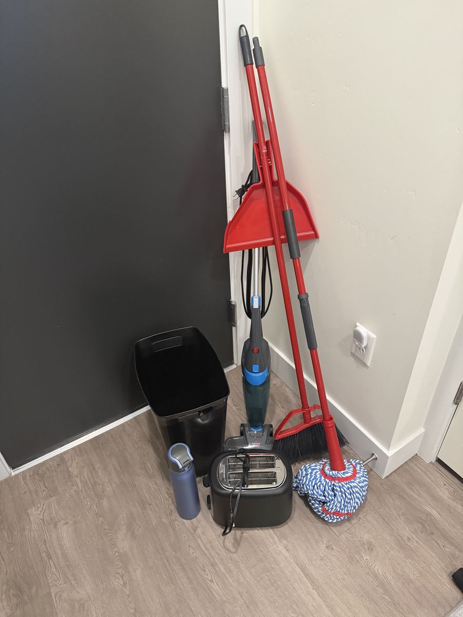 Bissell PowerFresh Steam Mop, Hoover Vacuum, Mop & Broom Set, Toaster, Dishes & Can Opener