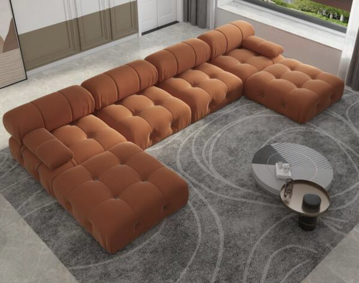 Sofa Piece - New in box - Burnt Orange