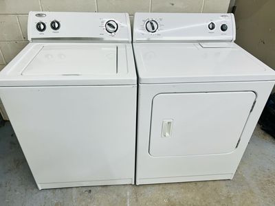 Super heavy duty whirlpool washer and dryer set