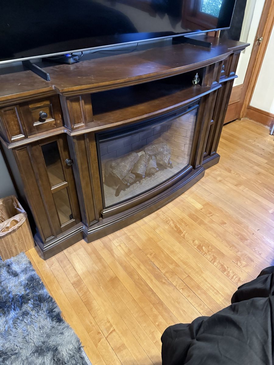 Tv Stand With Buildin Electric Fireplace