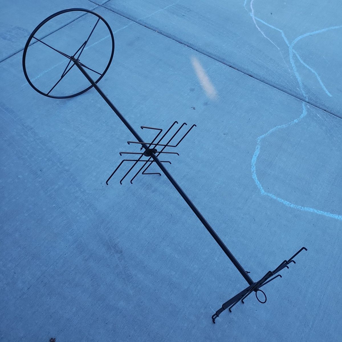 5 foot display pole rack