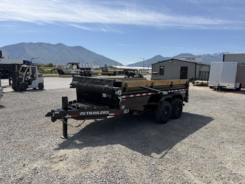 2025 PJ Trailers 7x14 Voyager Dump (DV) Scissor Li