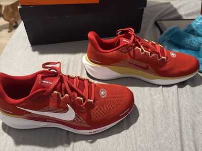 Nike Zoom Pegasus 41 49ers Gym Red White Club Gold Men's Size 11