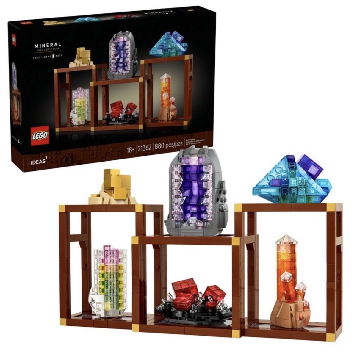 LEGO Ideas Mineral Collection Set 21362 - Complete Build with Instructions