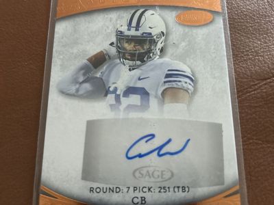 2020-21 BYU Cougars Chris Wilcox Sage Autograph Football Card Hand Signed Auto Rookie