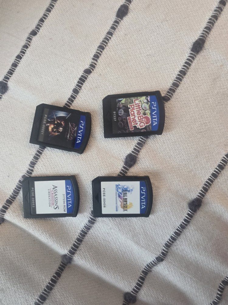 Lot of 4 PlayStation Vita Games: LittleBigPlanet, Final Fantasy X, Ninja Gaiden Sigma Plus, Assassin's Creed III Liberat