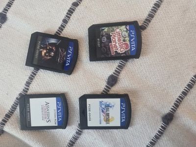Lot of 4 PlayStation Vita Games: LittleBigPlanet, Final Fantasy X, Ninja Gaiden Sigma Plus, Assassin's Creed III Liberat