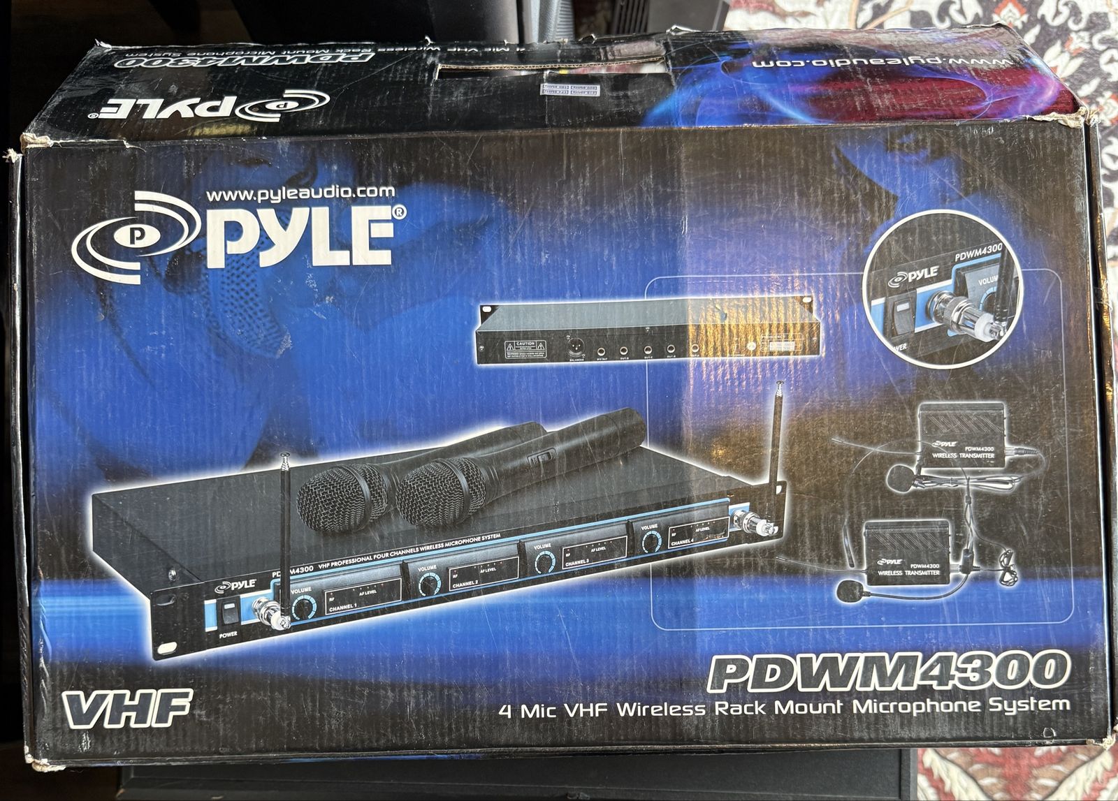 Pyle PDWM4300 4 Mic Wireless System