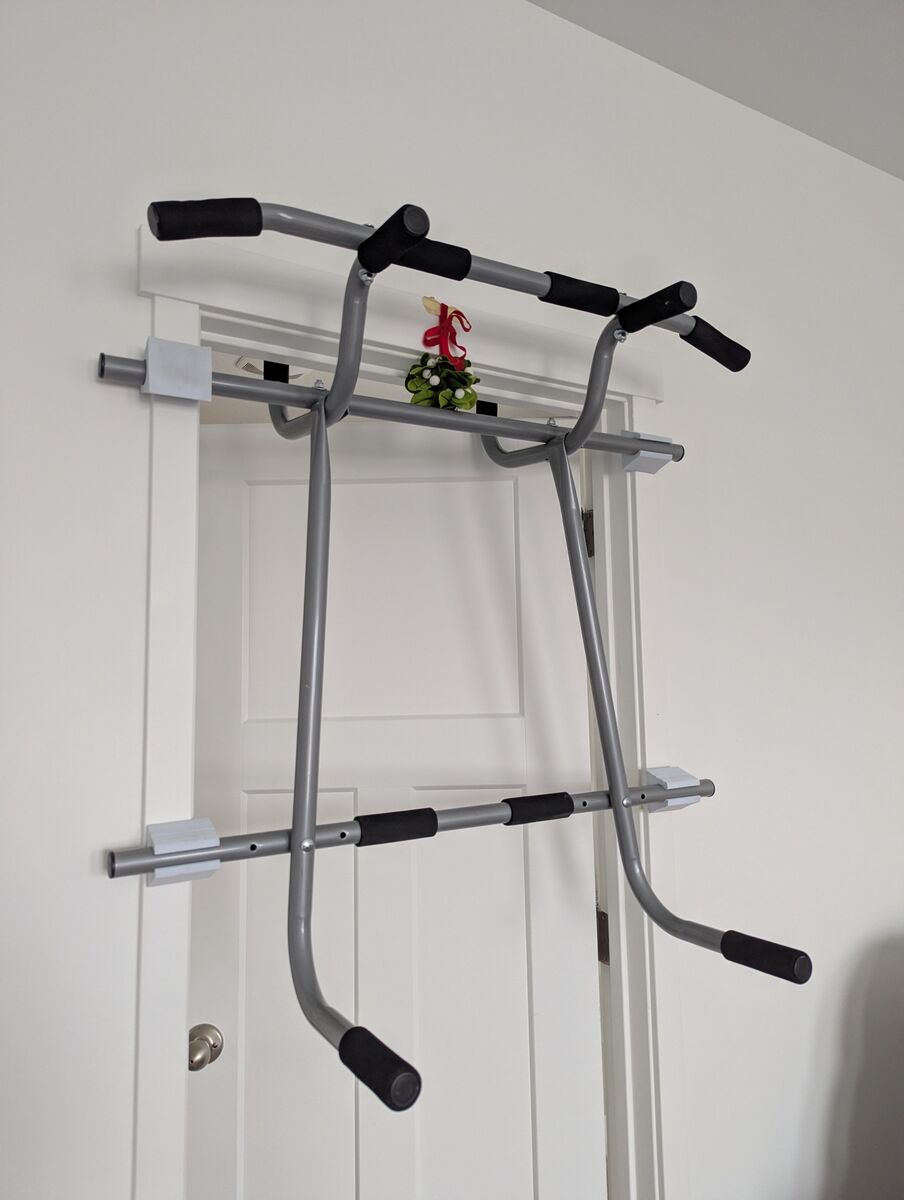 Triple Door Gym Door Frame Pull Up & Dips Bar