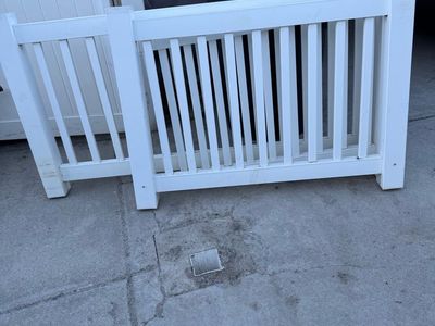 White Vinyl Deck Fence