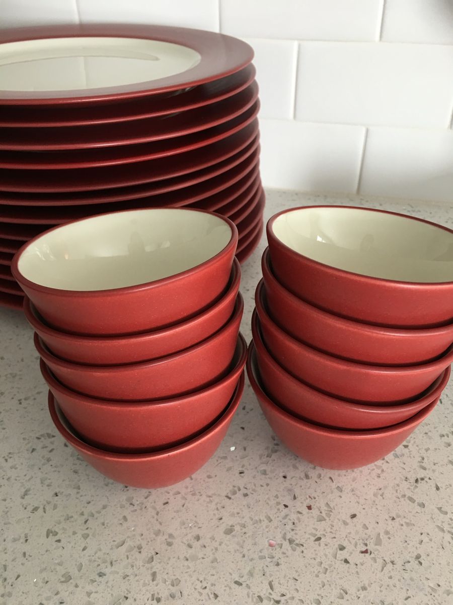 Noritake Colorwave Raspberry Stoneware Dinnerware Set - 72 Pieces
